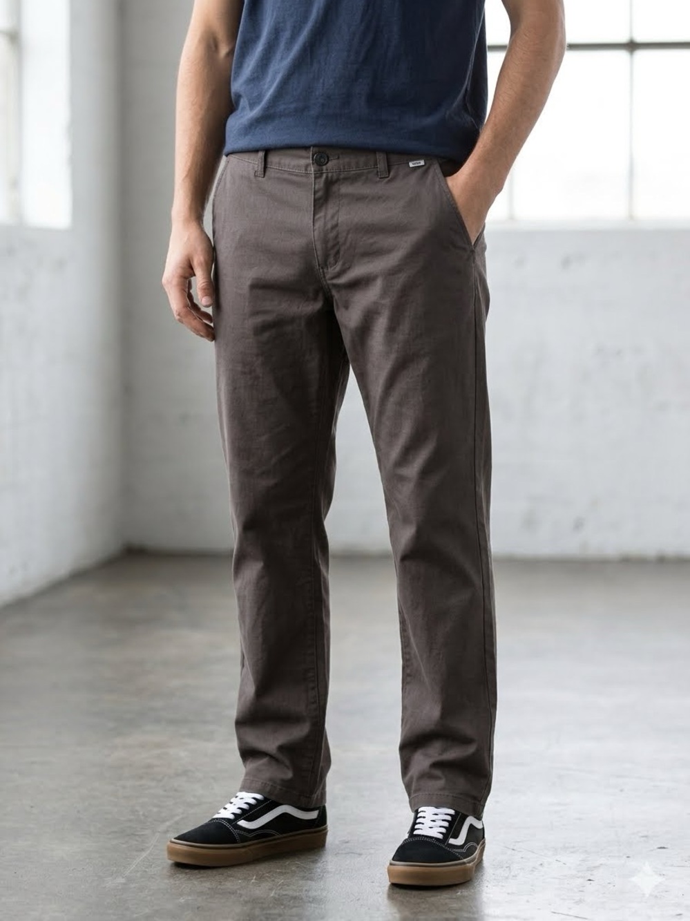 Vans Men's Black Slim Chinos Size 38/34